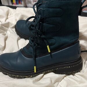 Sorel Teal Lennox Lace-Up Boots Waterproof Size 7.5